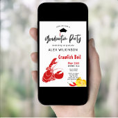 Crawfish Boil 3 Foto GRILLEN Graduation Party Einladung