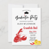 Crawfish Boil 3 Foto GRILLEN Graduation Party Einladung (Vorderseite)