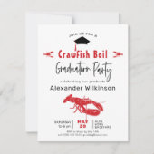Crawfish Boil 3 Foto GRILLEN Graduation Party Einladung (Vorderseite)