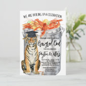 Crawfish Boil Abschluss Einladung (Stehend Vorderseite)