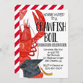 Crawfish Boil Abschluss Einladung
