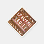 Crawfish Boil Abschluss Familie Meeresfrüchte Rust Serviette (Ecke)