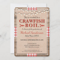 Crawfish Boil Abschluss Rustikales Party