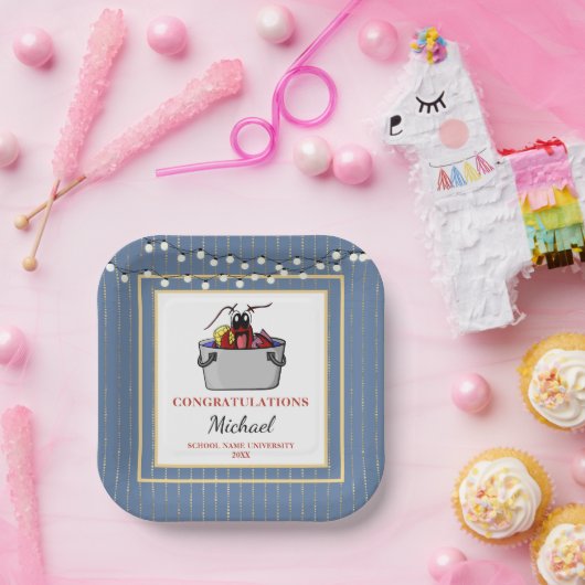 Crawfish Boil Abschluss School Event Pappteller (Party)