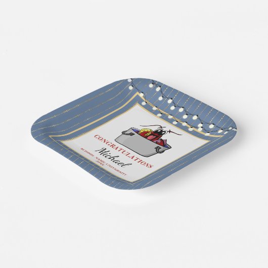 Crawfish Boil Abschluss School Event Pappteller (Gewinkelt)