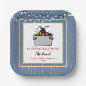 Crawfish Boil Abschluss School Event Pappteller (Vorderseite)