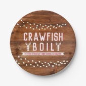 Crawfish Boil Abschluss School Event Pappteller (Vorderseite)