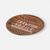 Crawfish Boil Abschluss School Event Pappteller (Schrägansicht)