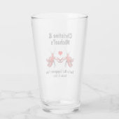 Crawfish Boil Beer Pint Hochzeit Glas (Rückseite)