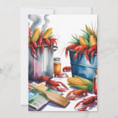 Crawfish Boil Birthday Party For Adults  Einladung (Rückseite)