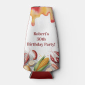 Crawfish Boil Birthday Party For Adults Flaschenkühler (Vorderseite)