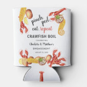 Crawfish Boil Bridal Engagement Party Dosenkühler (Rückseite)