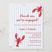 Crawfish Boil Couples Dusche Pinch Einladung (Vorderseite)