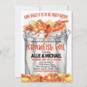 Crawfish Boil Couples Einladung (Vorderseite)