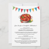 Crawfish Boil Couples Einladung (Vorderseite)