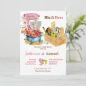 Crawfish Boil Couples Shower Invitation Einladung (Stehend Vorderseite)