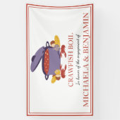 Crawfish Boil Couples Showingparty Banner (Vertikal)