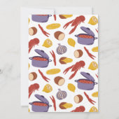 Crawfish Boil Couples Showingparty Einladung (Rückseite)