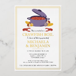 Crawfish Boil Couples Showingparty Folieneinladung