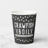 Crawfish Boil Couples Showingparty Pappbecher (Rückseite)