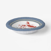 Crawfish Boil Couples Showingparty Pappteller (Gewinkelt)