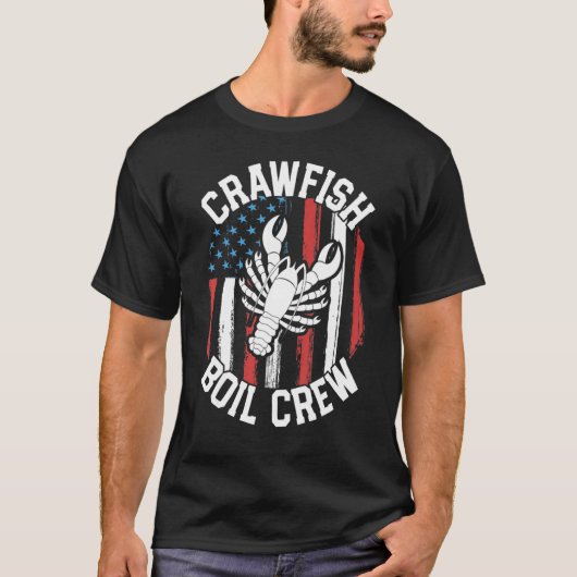Crawfish Boil Crew Cajun For Men Mardi Gras T-Shirt (Vorderseite)