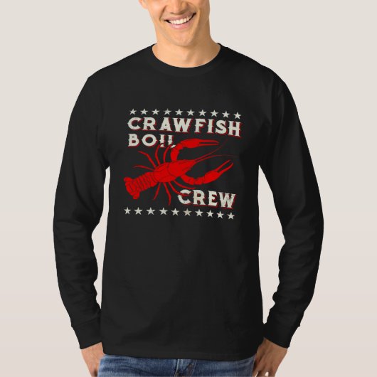 Crawfish Boil Crew Cajun For Men Mardi Gras T-Shirt (Vorderseite)