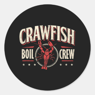 Crawfish Boil Crew Cajun Saison Lover Party Funny Runder Aufkleber