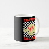 Crawfish Boil Crew Crawfish Season Crawfish Face Kaffeetasse (VorderseiteRechts)