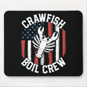 Crawfish Boil Crew Funny Cajun Shirts für Men Mard Mousepad