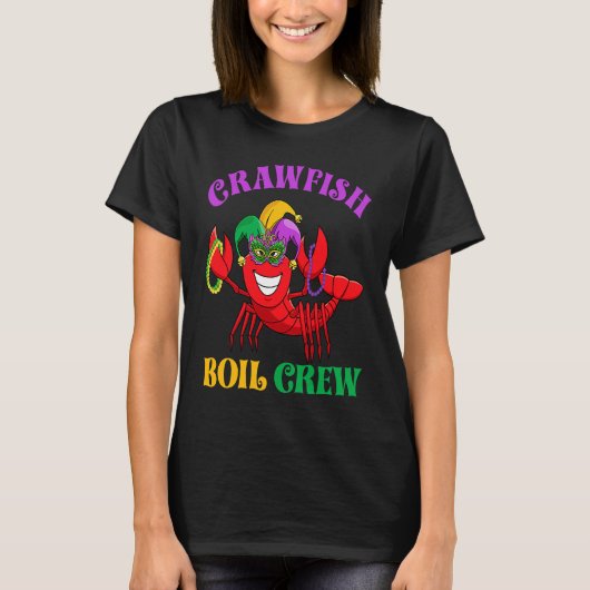 Crawfish Boil Crew  Mardi Gras Carnival New Orlean T-Shirt (Vorderseite)