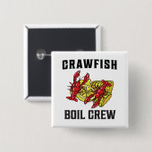 Crawfish Boil Crew T - Shirt Button (Vorne & Hinten)