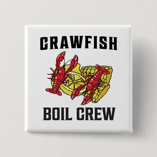 Crawfish Boil Crew T - Shirt Button (Vorderseite)