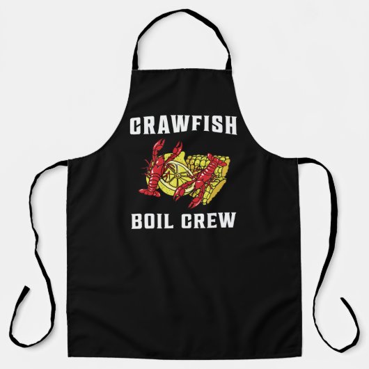 Crawfish Boil Crew T - Shirt Schürze (Vorderseite)