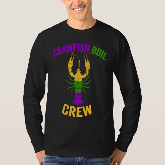 Crawfish Boil Crew Tee Lobster Crayfish Mardi Gras (Vorderseite)