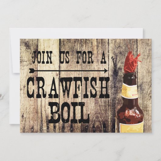 Crawfish Boil Einladung (Vorderseite)