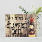 Crawfish Boil Einladung (Stehend Vorderseite)