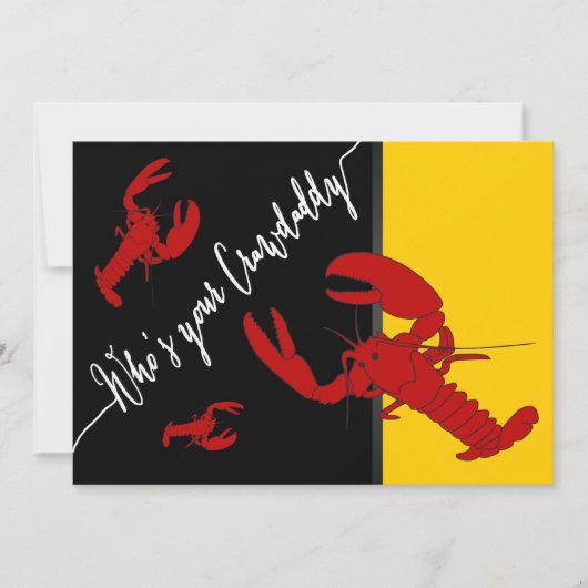 Crawfish Boil Einladung (Vorderseite)