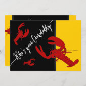 Crawfish Boil Einladung (Vorne/Hinten)