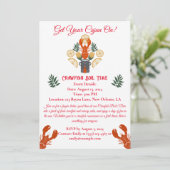 Crawfish Boil Einladung-Holen Sie Ihre Cjun auf! Einladung (Stehend Vorderseite)