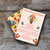 Crawfish Boil Einladung - Meeresfrüchte Koch