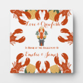 Crawfish Boil-Engagement-Partei Fotoplatte (Vorderseite)