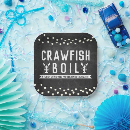 Crawfish Boil-Engagement-Partei Pappteller (Party)