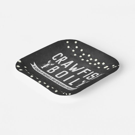 Crawfish Boil-Engagement-Partei Pappteller (Gewinkelt)