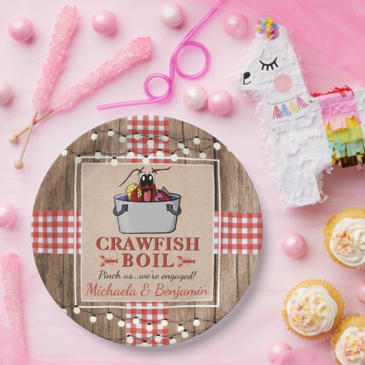 Crawfish Boil-Engagement-Partei Pappteller (Party)
