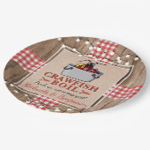 Crawfish Boil-Engagement-Partei Pappteller (Schrägansicht)