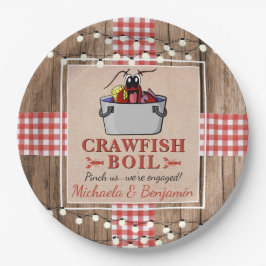 Crawfish Boil-Engagement-Partei Pappteller