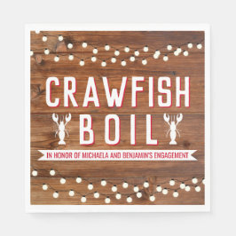 Crawfish Boil-Engagement-Partei Serviette