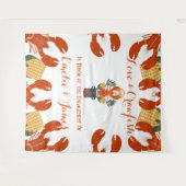 Crawfish Boil-Engagement-Partei Wandteppich (Vorderseite (Horizontal))