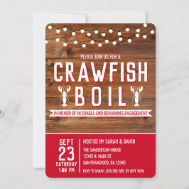 Crawfish Boil Engagement Party Paare Dusche Einladung